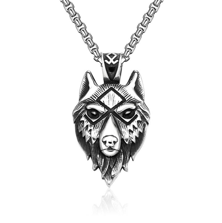 WorldNorse Viking Wolf Head - Fenrir Necklace