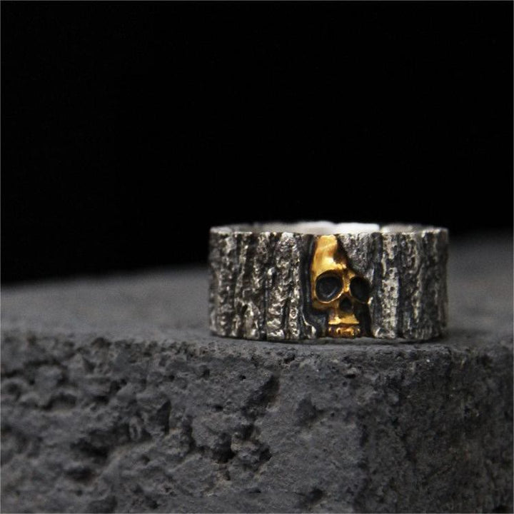 WorldNorse Immortality Skull Engraved Ring