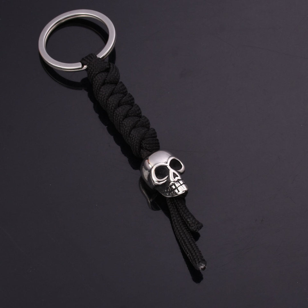 WorldNorse Skull Parachute Rope Keychain