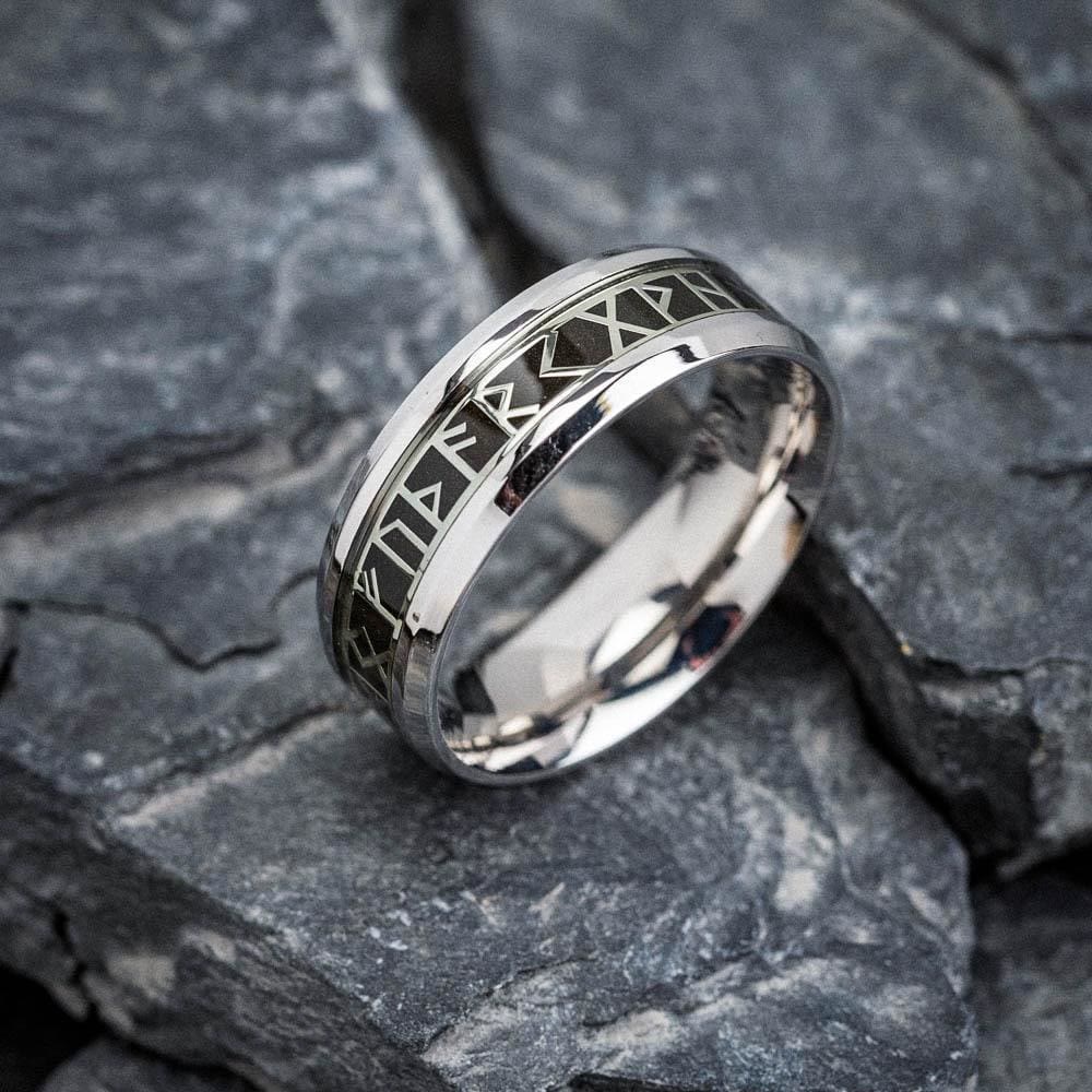FREE Today: Stainless Steel Viking Elder Futhark Rune Ring