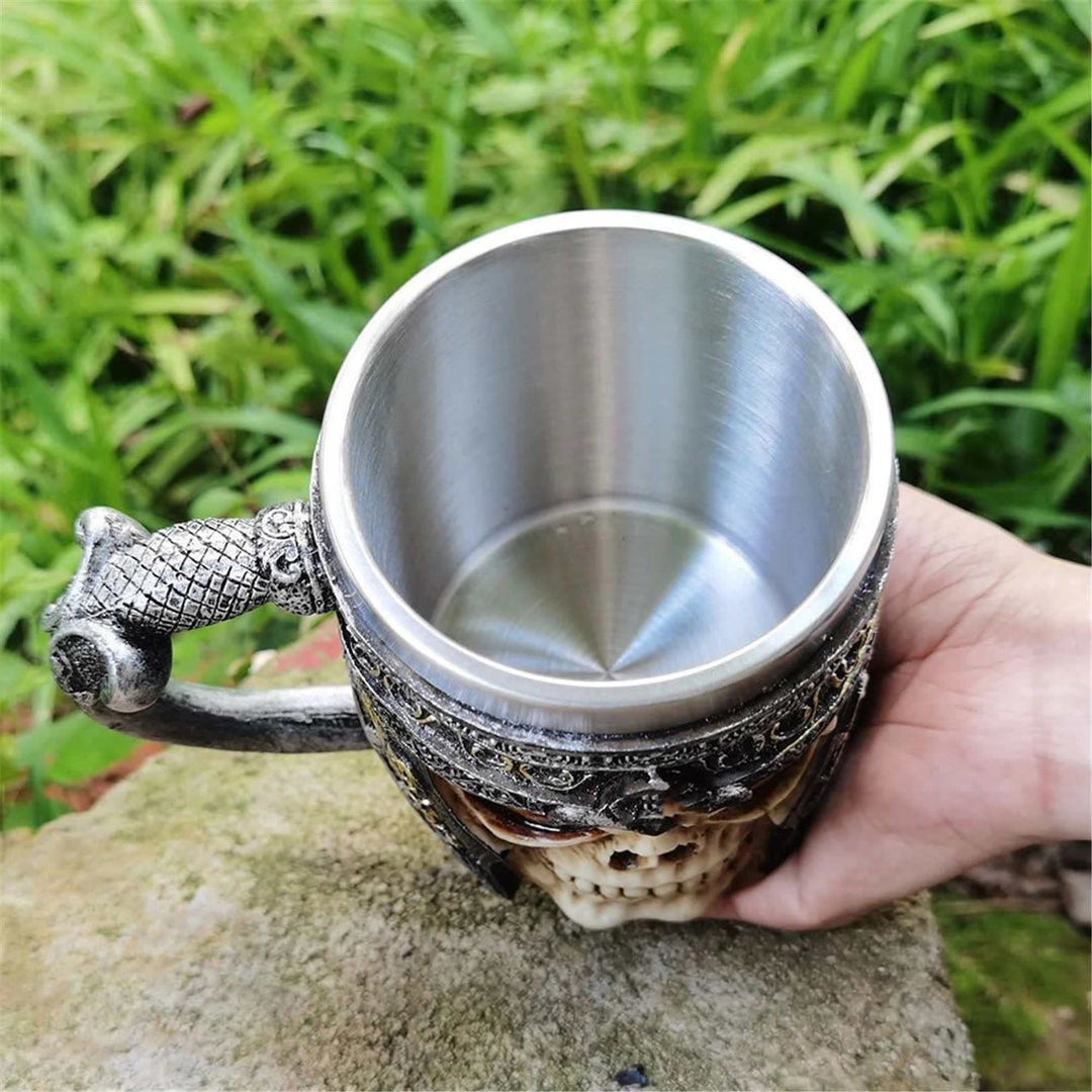 WorldNorse Viking Skull Beer Mug