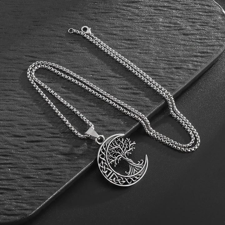 WorldNorse Celtic Knot With Yggdrasil Necklace