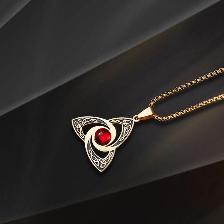 Flash Sale - Enchanted Triquetra Celtic Knot Amulet Necklace