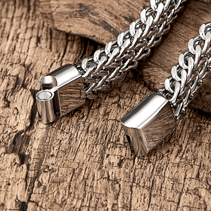 WorldNorse Classic Double Row Wheat Chain Bracelet