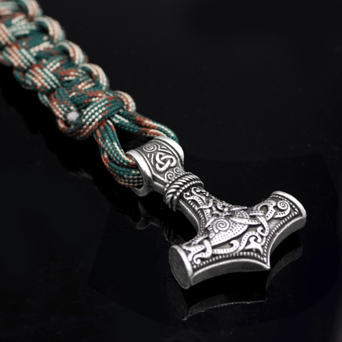 Flash Sale - WorldNorse Thor's Hammer Braided Rope Viking Mjolnir Bracelet