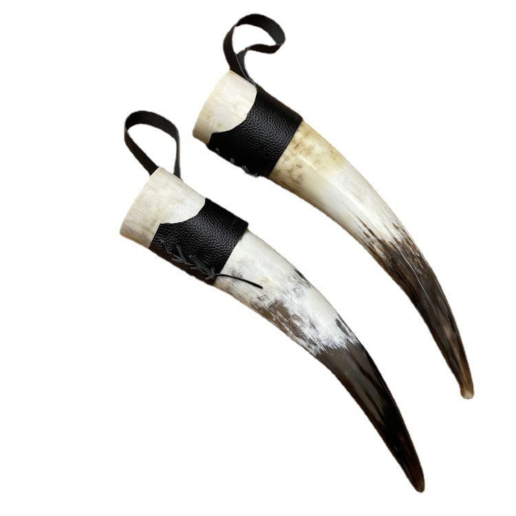 WorldNorse Handcrafted With Stand Drinking Horn