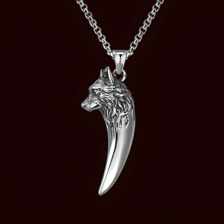 FREE Today: "Never Give Up" Wolf Necklace
