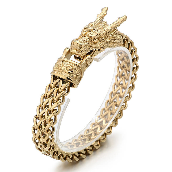 WorldNorse Norse Dragon Mesh Chain Bracelet