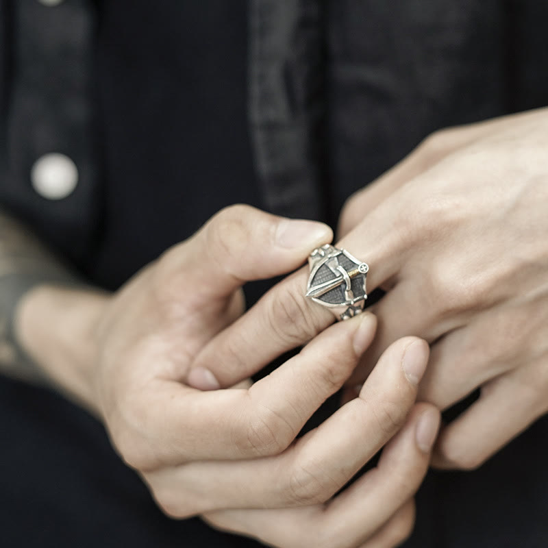 WorldNorse Sword and Shield Ring