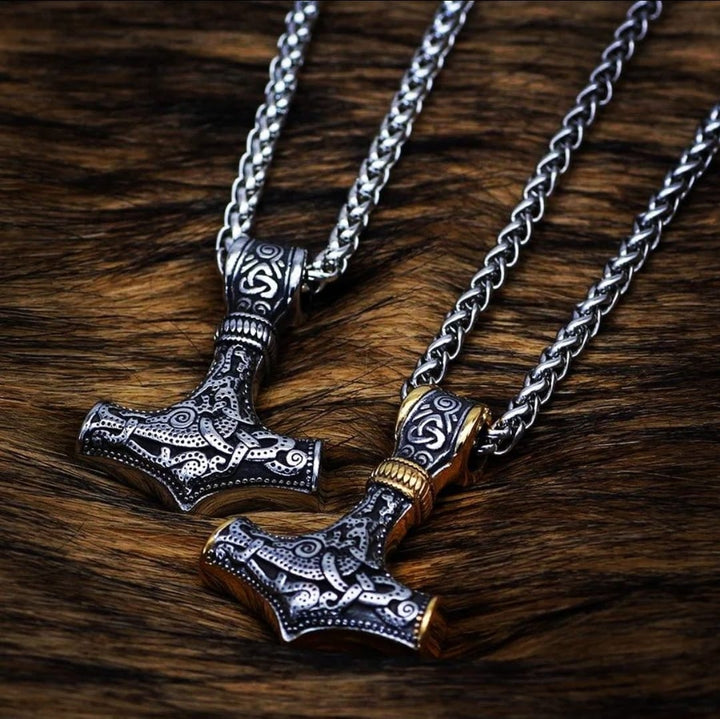 Flash Sale - WorldNorse Thor's Hammer Stainless Steel Pendant Necklace