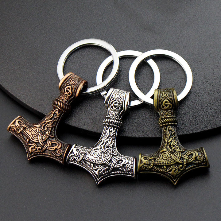 WorldNorse Thor's Hammer Keyring Keychain