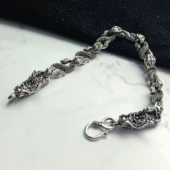 WorldNorse Domineering Black Dragon Bracelet