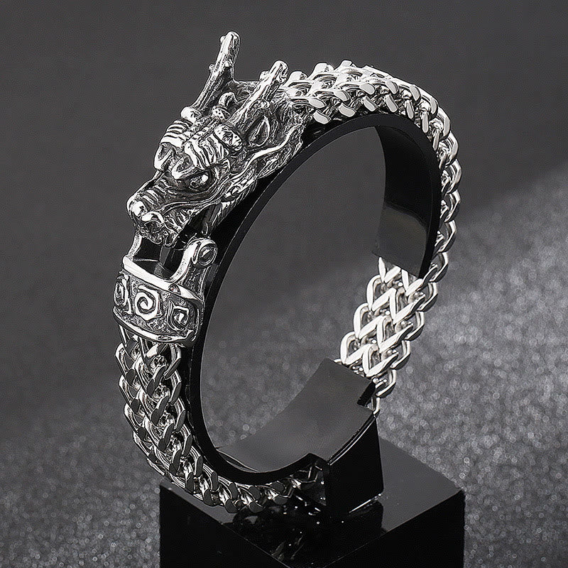 WorldNorse Norse Dragon Mesh Chain Bracelet