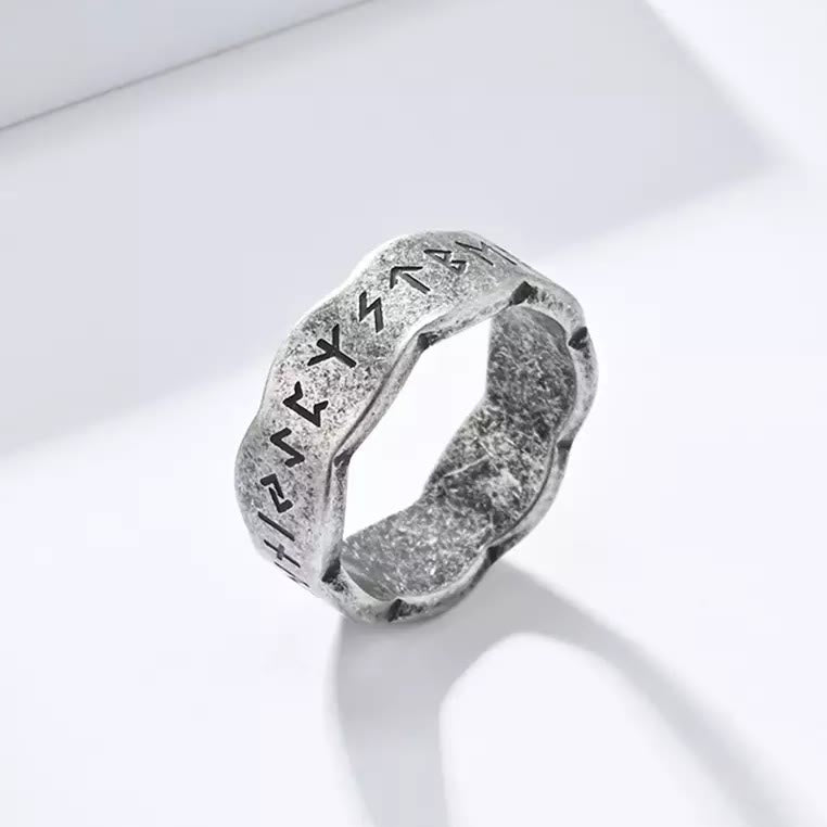 WorldNorse Viking Rune Wave Shape Design Ring