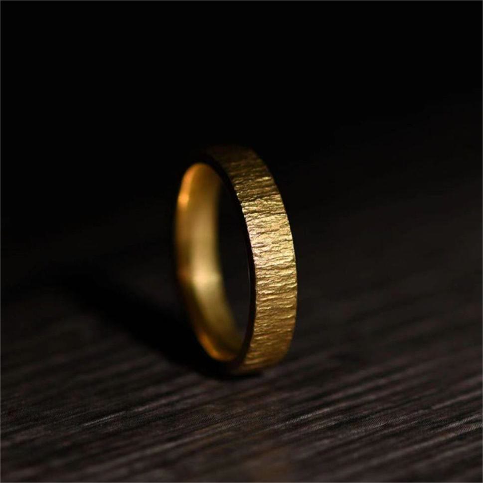 WorldNorse Vintage Bark Shape Ring
