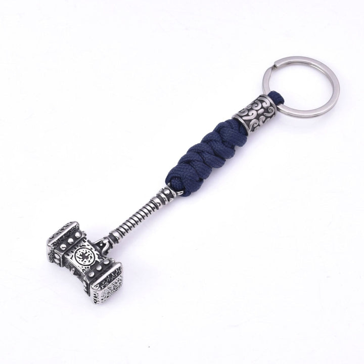 WorldNorse Vikings Thor's Hammer Survival Rope Keychain