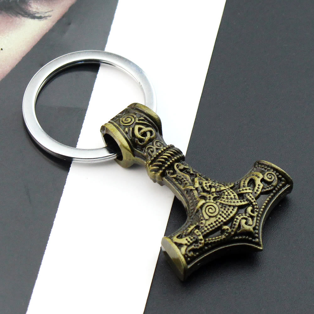 WorldNorse Thor's Hammer Keyring Keychain