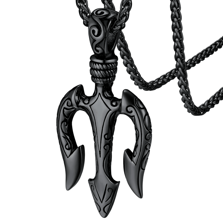 WorldNorse "Power and Courage" Poseidon Trident Necklace