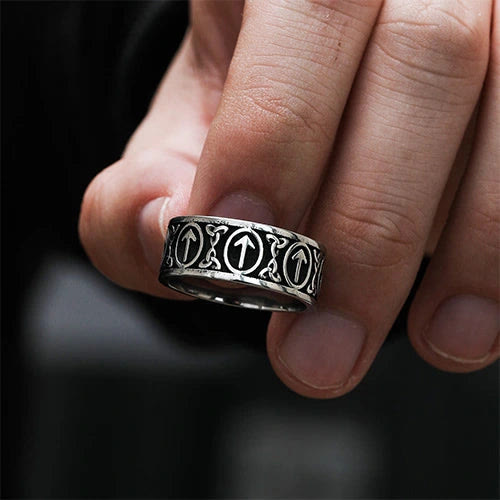 WorldNorse Nordic Viking Rune And Celtic Knot Ring