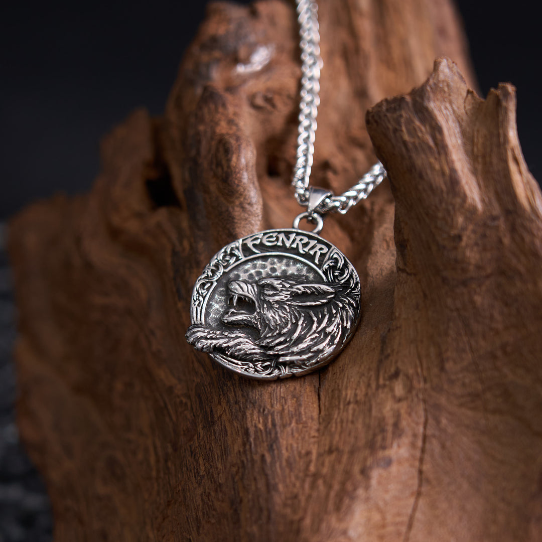 WorldNorse Fenrir Of Wolf And Helm Of Awe Necklace