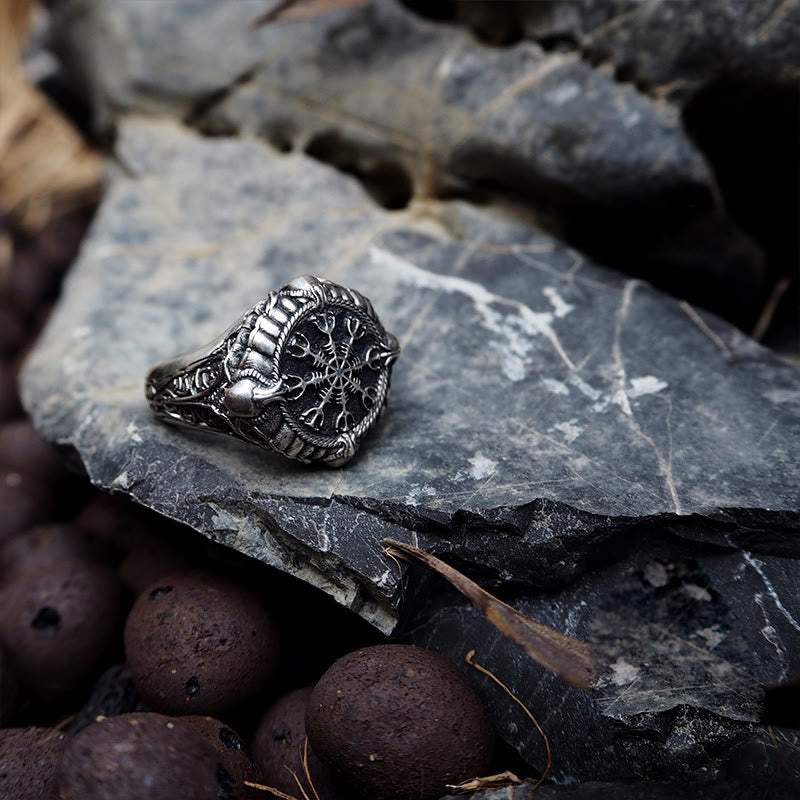 WorldNorse Helm Of Awe Mythology Ring