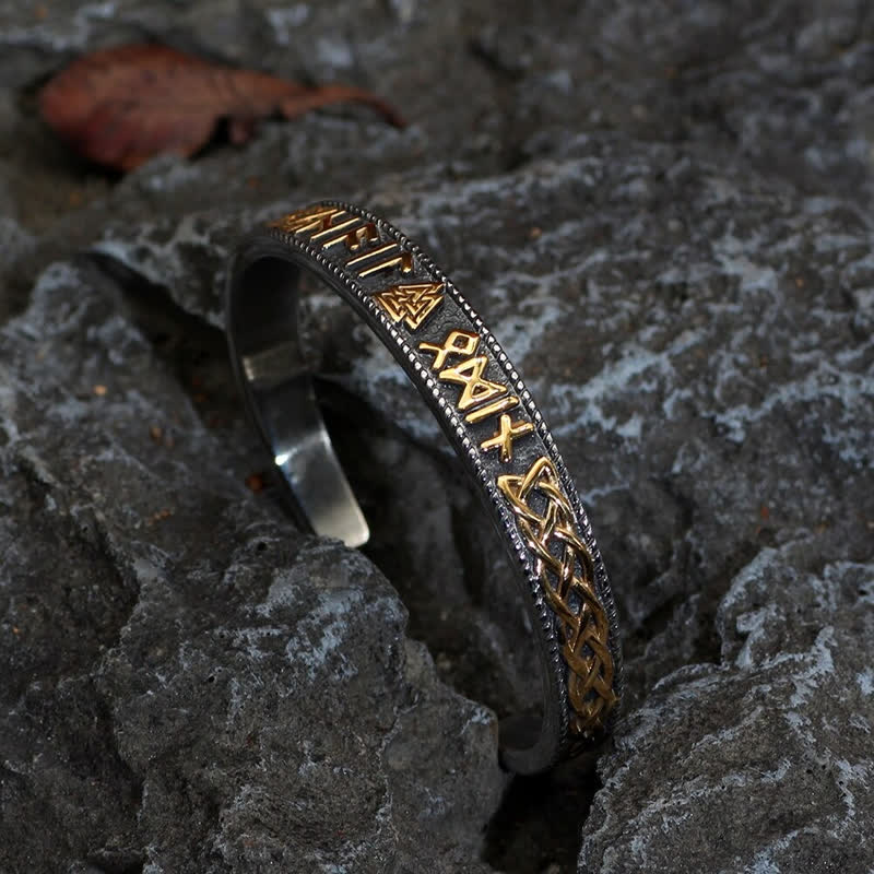 WorldNorse Men's Vintage Norse Valknut Viking Bracelet - image 9