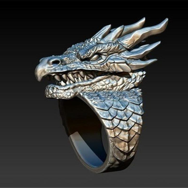 WorldNorse Jormungandr Dragon Head Viking Ring