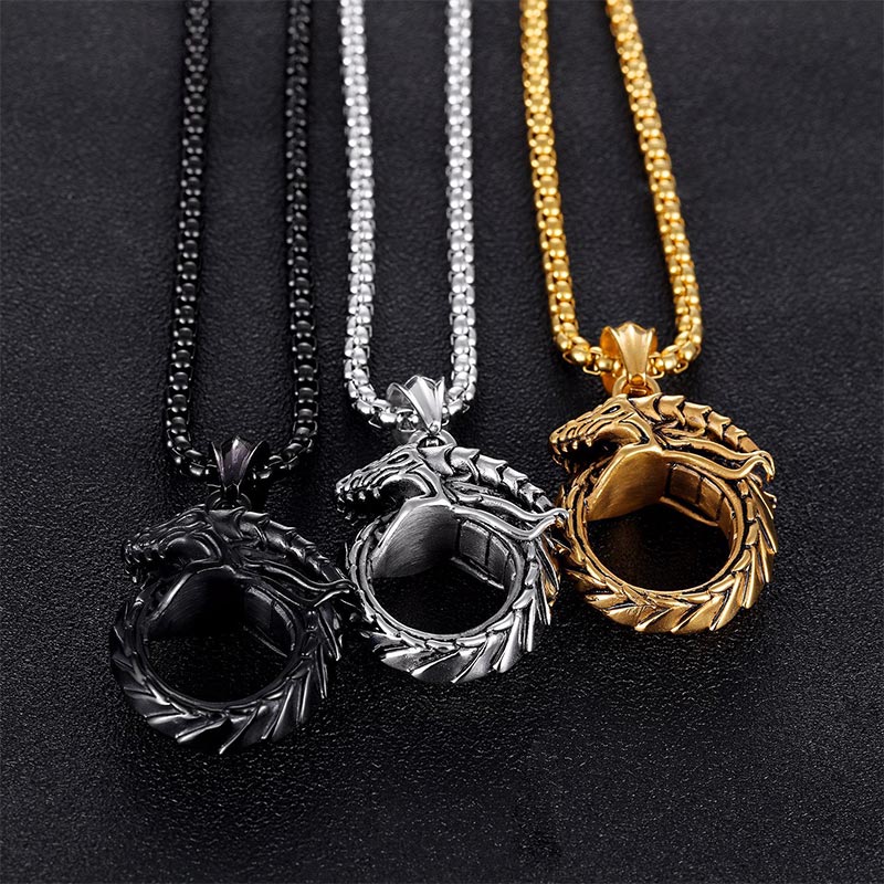 FREE Today: Powerful Strength Dragon Protection Ring / Necklace