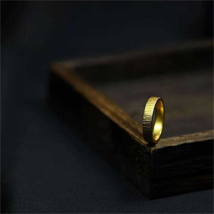 WorldNorse Vintage Bark Shape Ring
