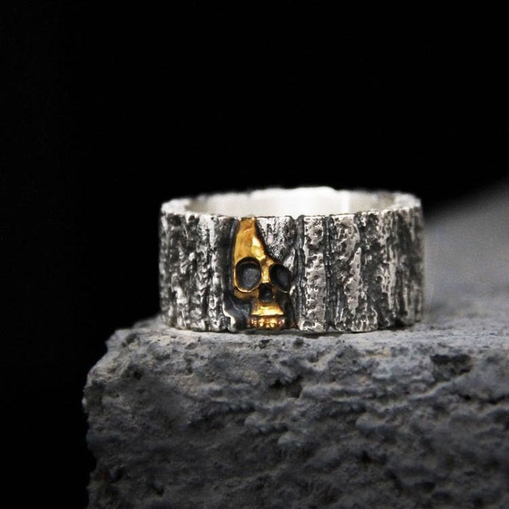 WorldNorse Immortality Skull Engraved Ring