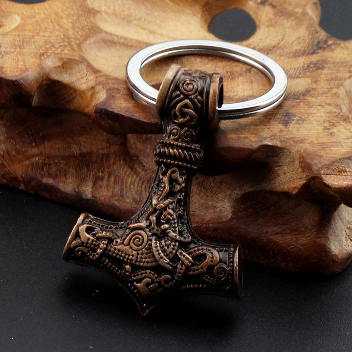 WorldNorse Thor's Hammer Keyring Keychain