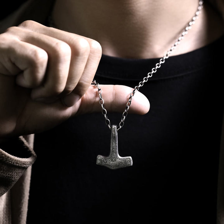 WorldNorse 999 Sterling Silver Mjolnir Necklace