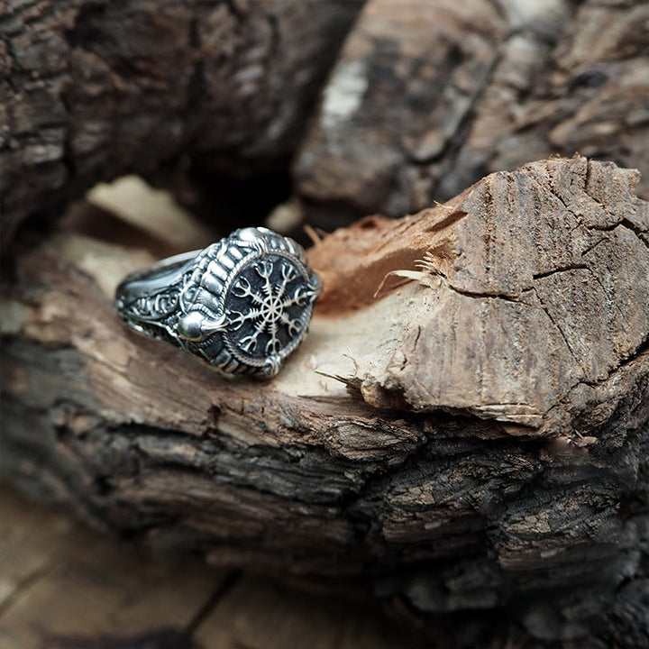 WorldNorse Helm Of Awe Mythology Ring