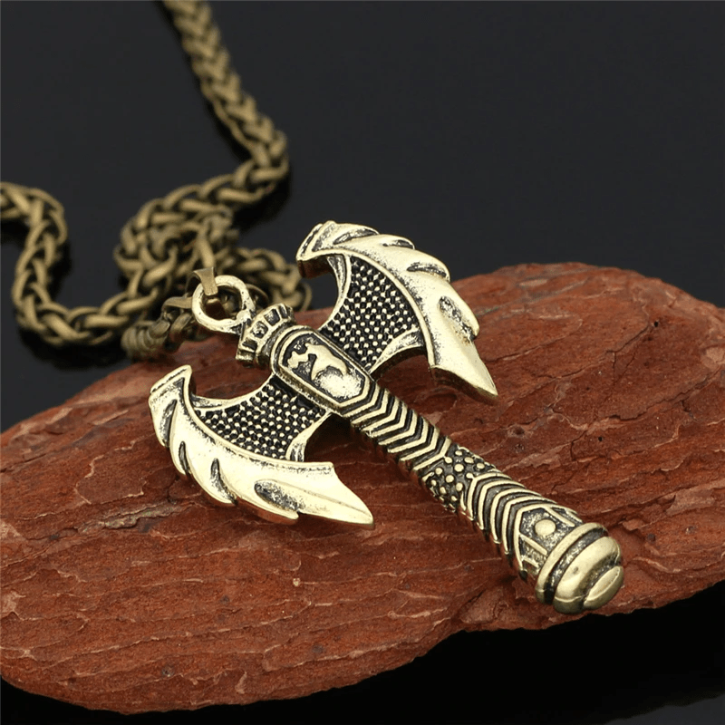 WorldNorse Pirate Double Axe Necklace