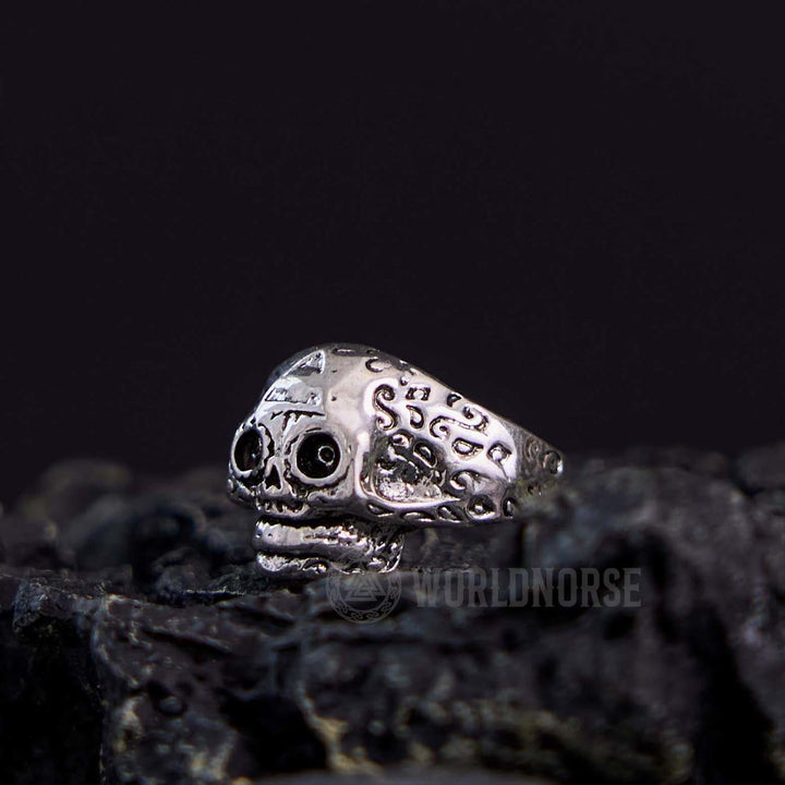 WorldNorse Gothic Skull All Seeing Eye Ring