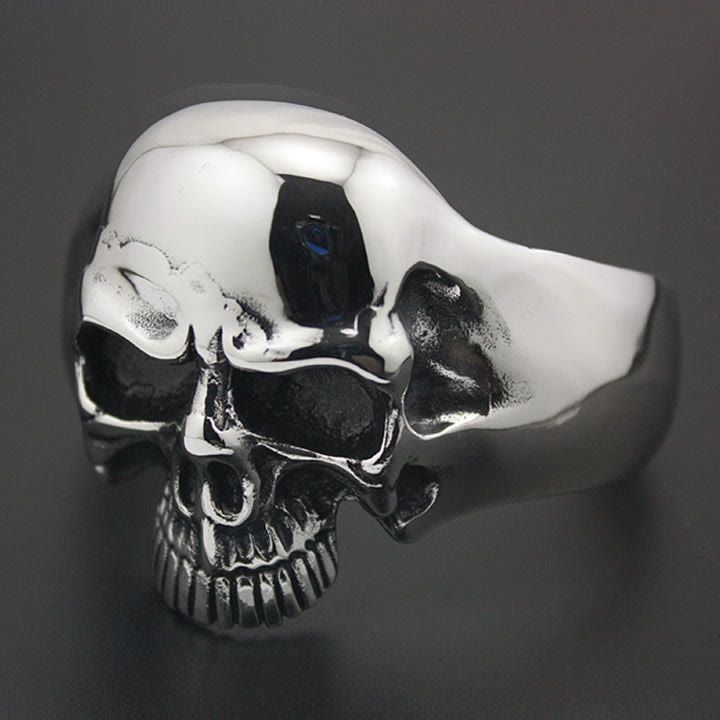 WorldNorse Demon Skull Cuff Biker Bracelet