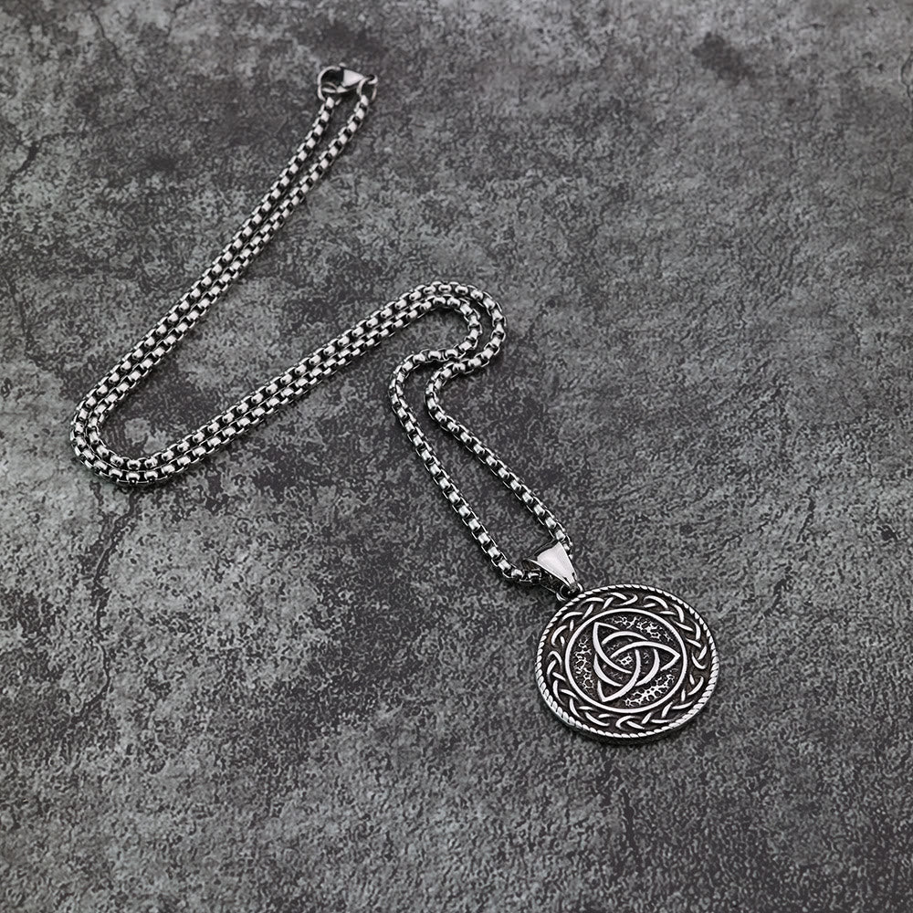 WorldNorse Viking Rune With Celtic Triquetra Trinity Necklace