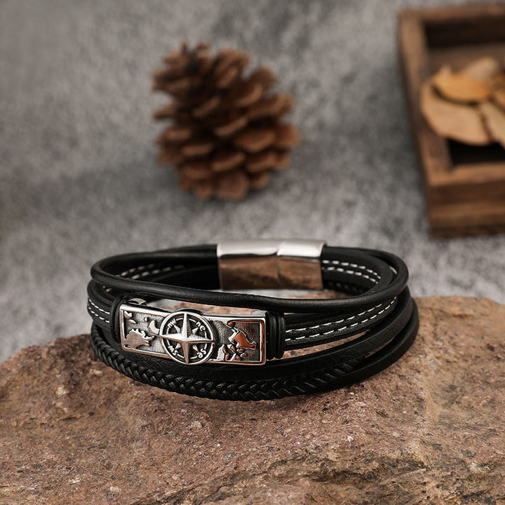 WorldNorse Viking Style Compass Bracelet