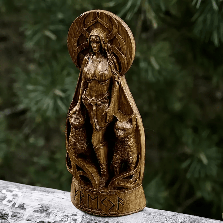 WorldNorse Freya Norse Goddess Altar Sculpture