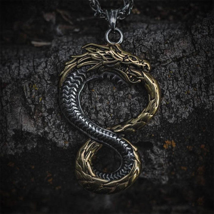 FREE Today: Silver-gold Jormungandr Necklace