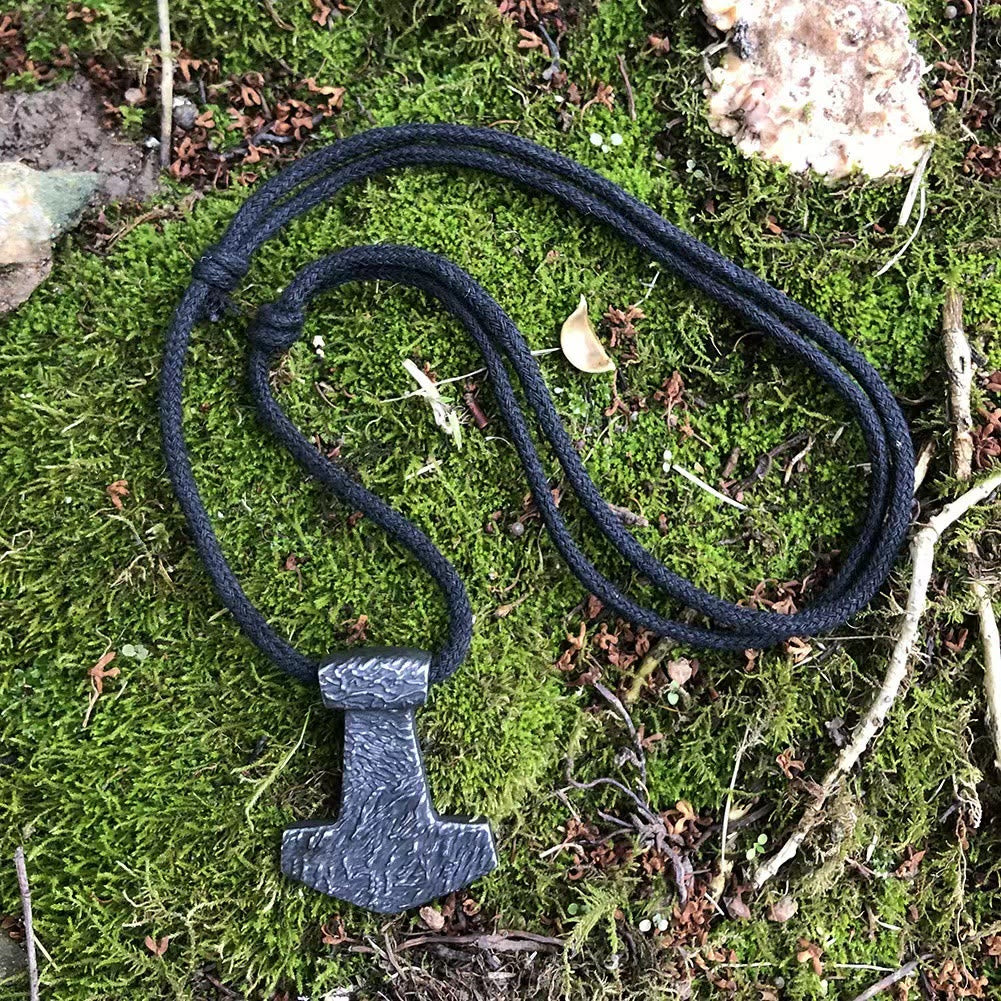 WorldNorse Hand Forged Thors Hammer Necklace