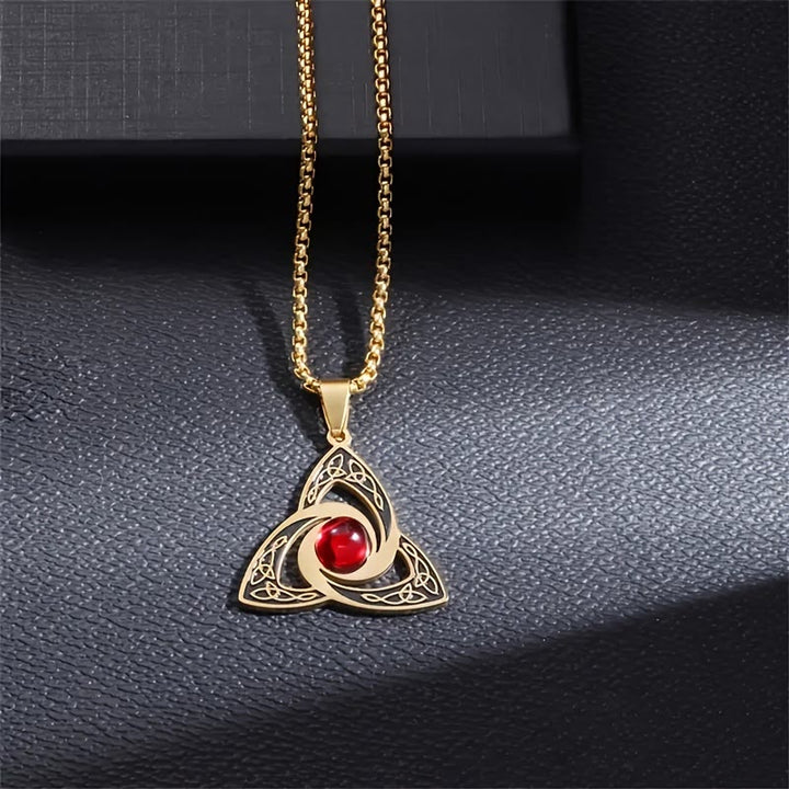 Flash Sale - Enchanted Triquetra Celtic Knot Amulet Necklace