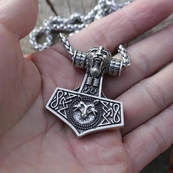 WorldNorse Viking Man Thor's Hammer Mjolnir Necklace