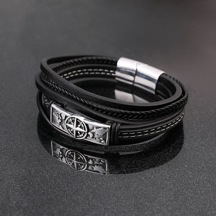 WorldNorse Viking Style Compass Bracelet