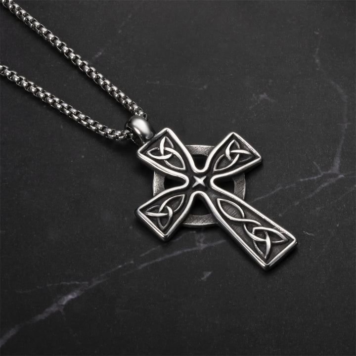 FREE Today: Viking Amulet Triquetra Celtic Knot Cross Necklace