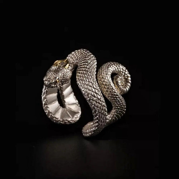 FREE Today: Retro Punk Snake Jormungandr Ring