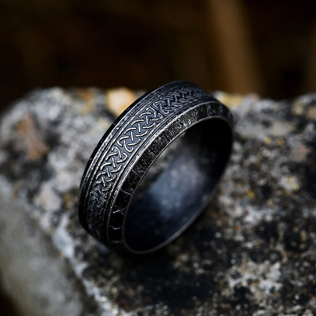 FREE Today: "War God" - Rune Norse Engraved Words Viking Ring