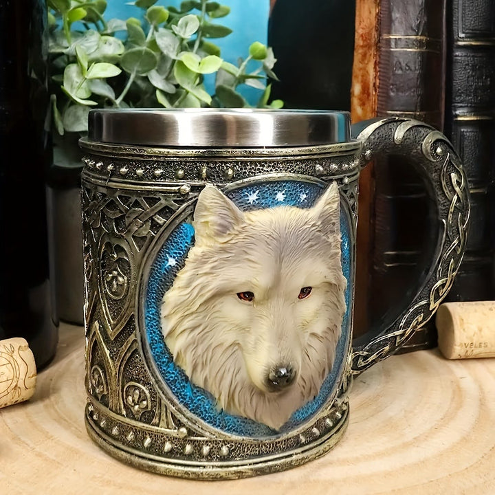 WorldNorse Wolf Celtic Tribal Mug