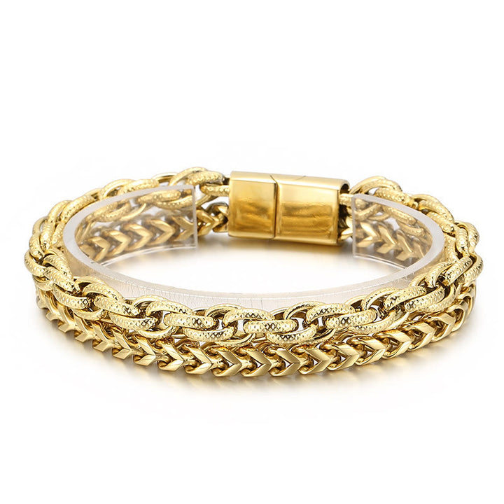 WorldNorse Heavy Chain Link Stainless Steel Bracelet