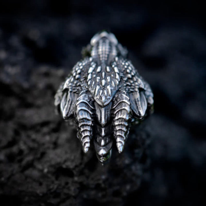 WorldNorse Men's Viking Green Eye Dragon Head Necklace - image 6